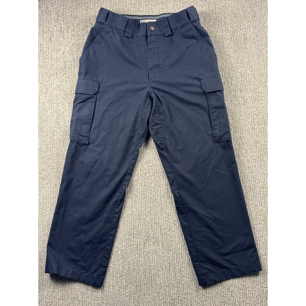 5.11 Tactical Mens 33x28 Cargo Pants Ripstop Utility Blue